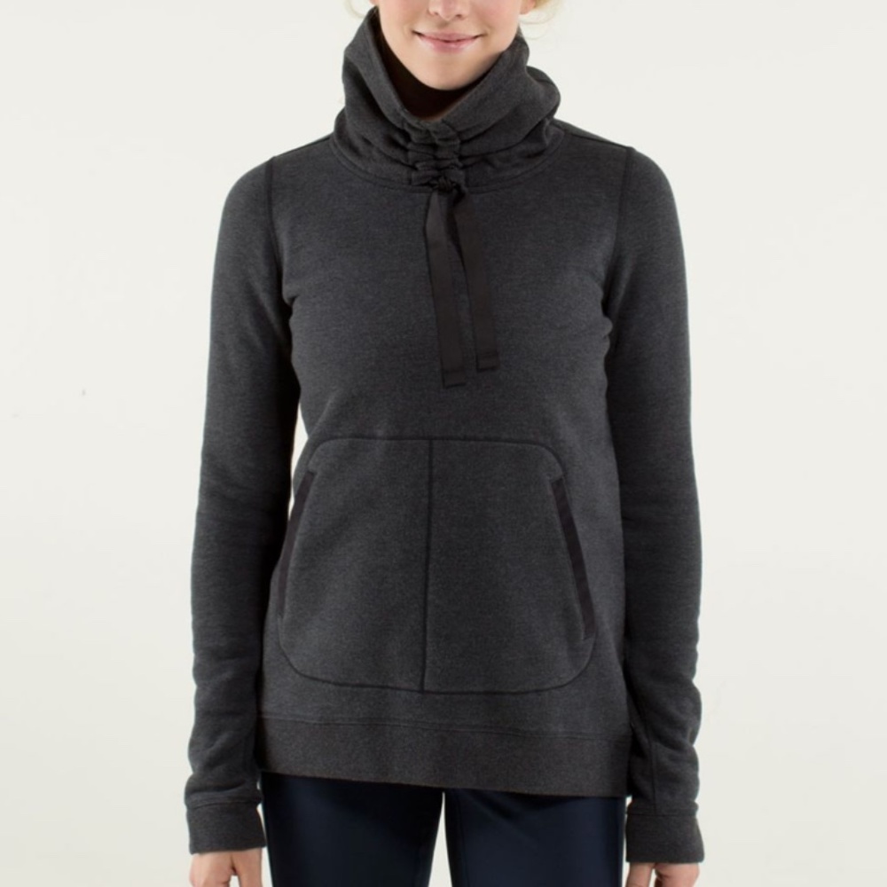 Lululemon Avenue Pullover Heather Black/Black
